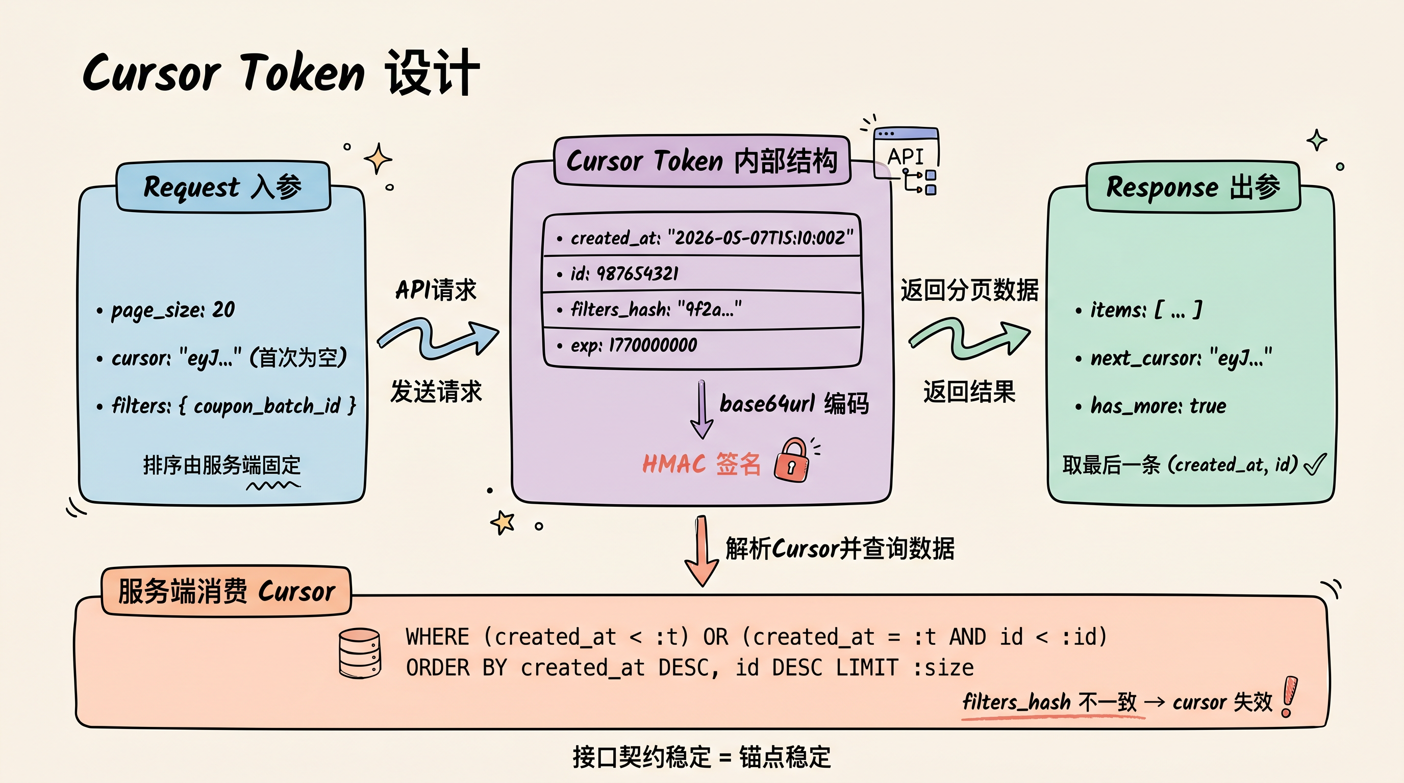 Cursor Token 设计与接口契约