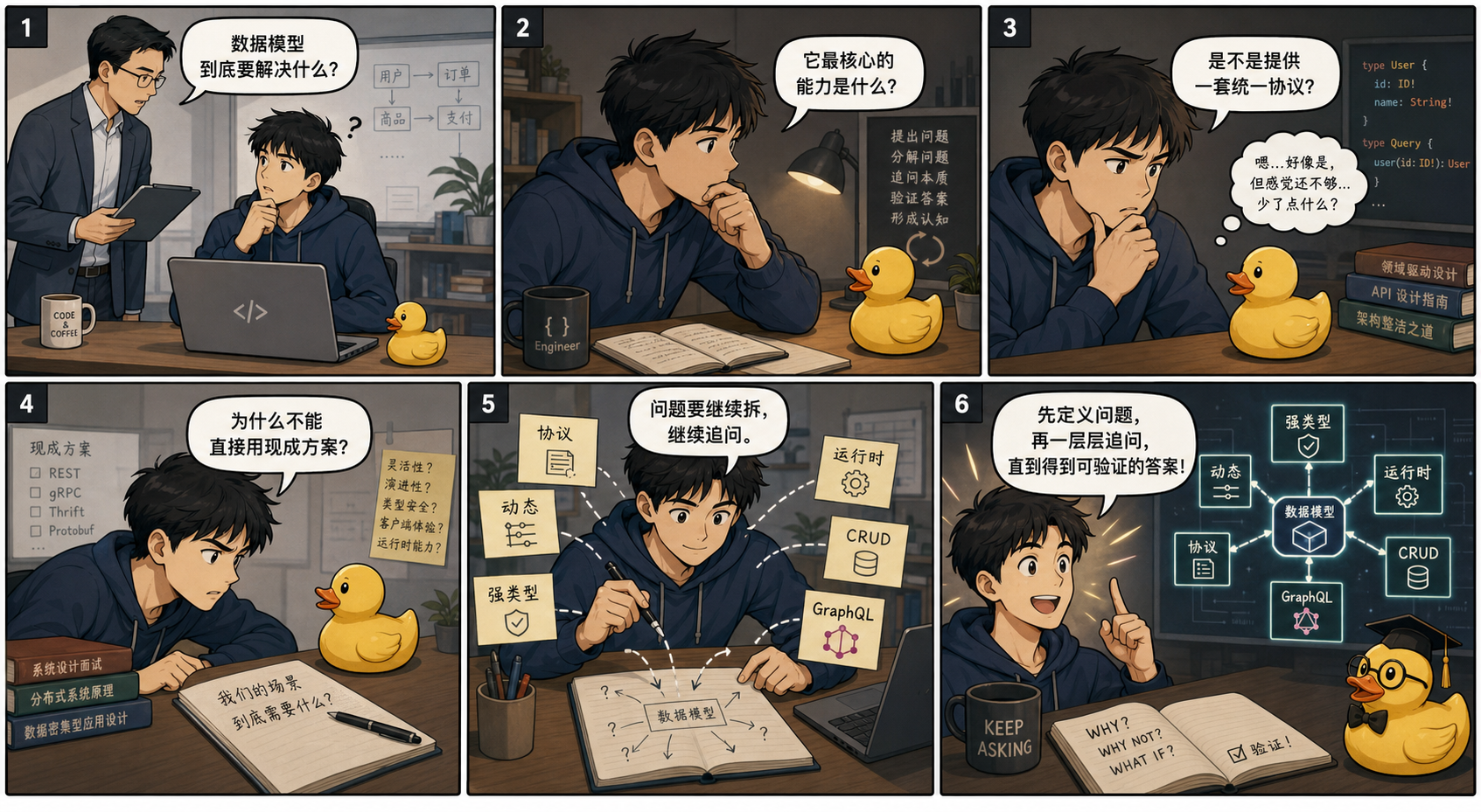 Duck talking:自己提问自己、自己追问自己,直到彻底明白的循环